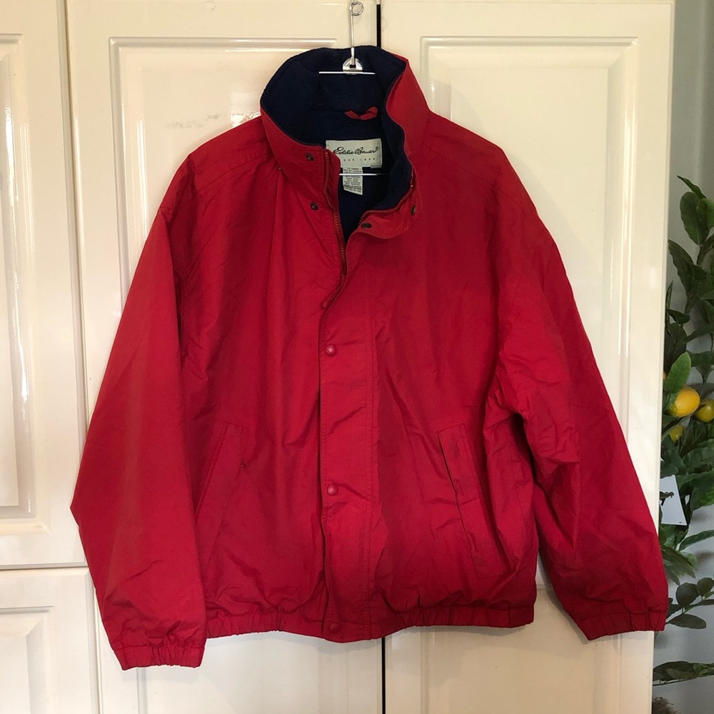 Eddie Bauer Men’s Red Full-Zip Jacket Size M